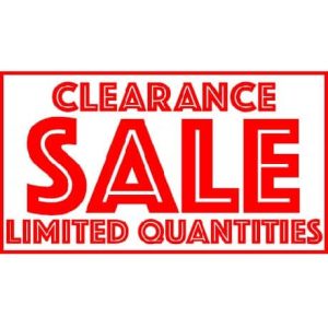 stock clearance sale detailing ireland