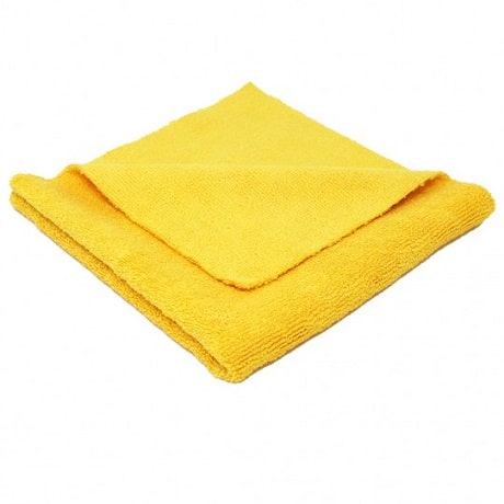 edgeless microfiber clothe yellow