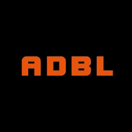 adbl logo black background