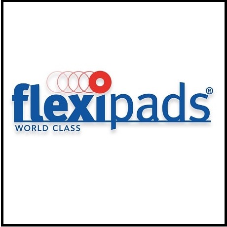 flexipads logo white background