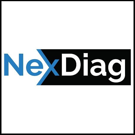 nexdiag logo white background