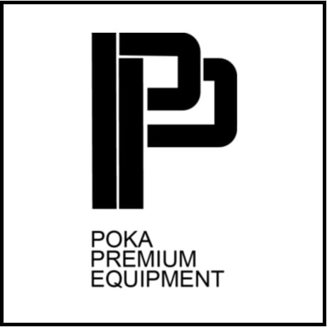 poka premium logo white background