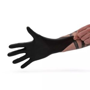 nitrile glove black